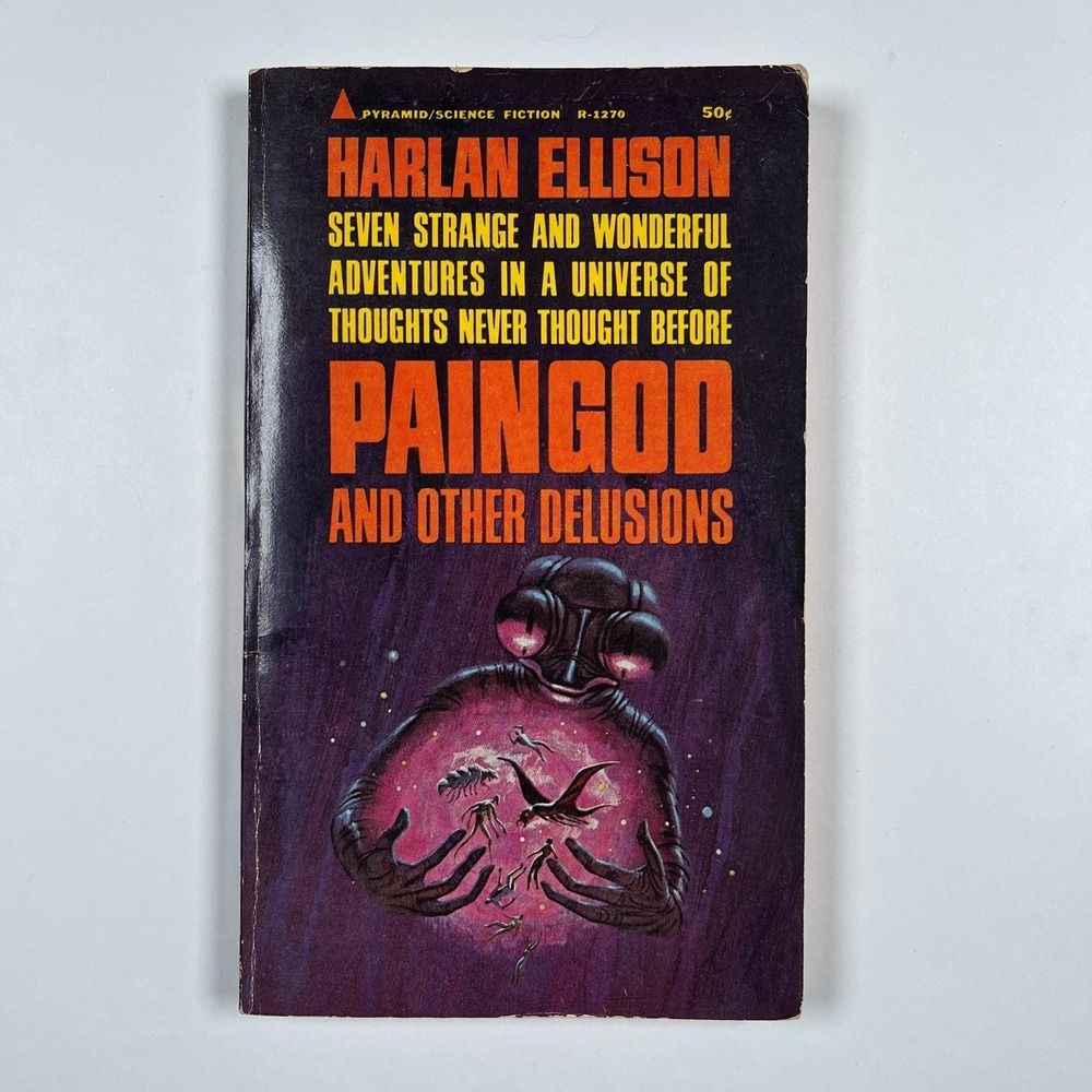 Signed Harlan Ellison Paingod Vintage Pyramid First Printing 1965 Paperback